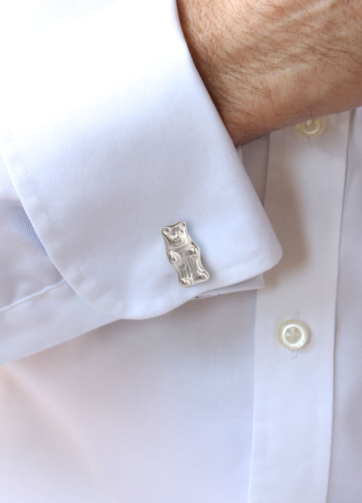 gemelos plata hombre