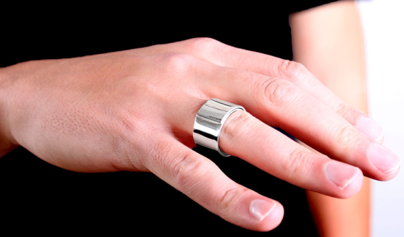 Anillo plata de ley sin soldaduras M7 - Imagen 2