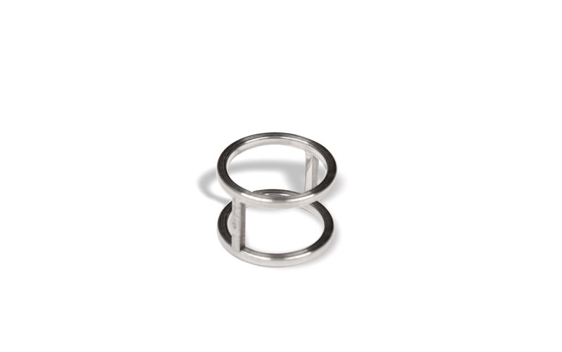 Silver ring M8 for man - Image 2