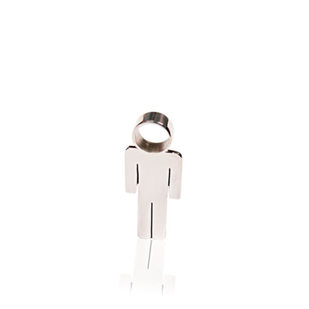 colgante de plata mini  hombre