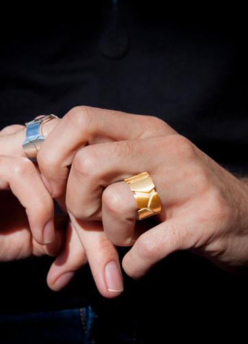 gold ring for man model