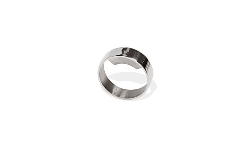 Anillo de plata para hombreexcéntrico 2