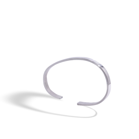 Pulsera de plata oval