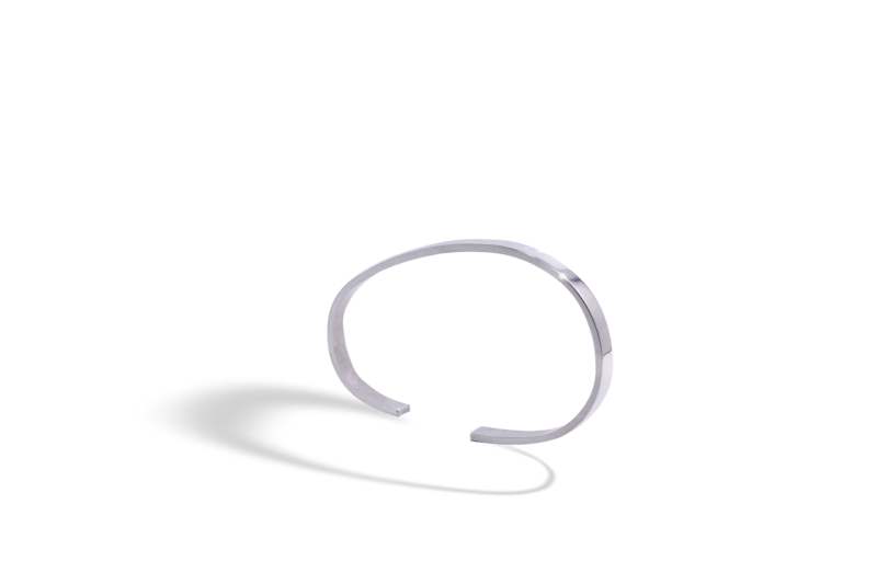 Pulsera de plata oval