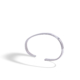 Pulsera de plata oval